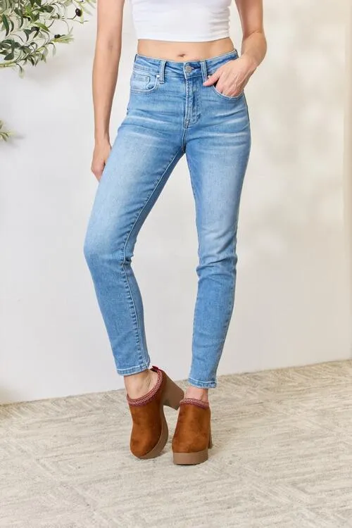 Vivian Mid Rise Skinny Jeans