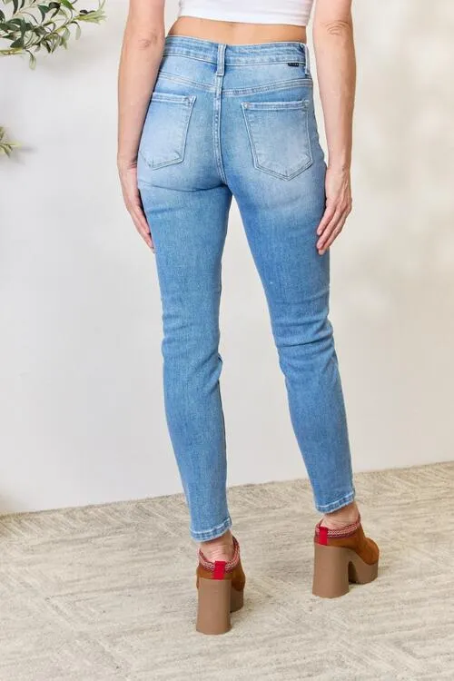 Vivian Mid Rise Skinny Jeans