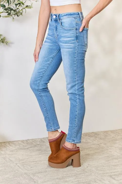 Vivian Mid Rise Skinny Jeans