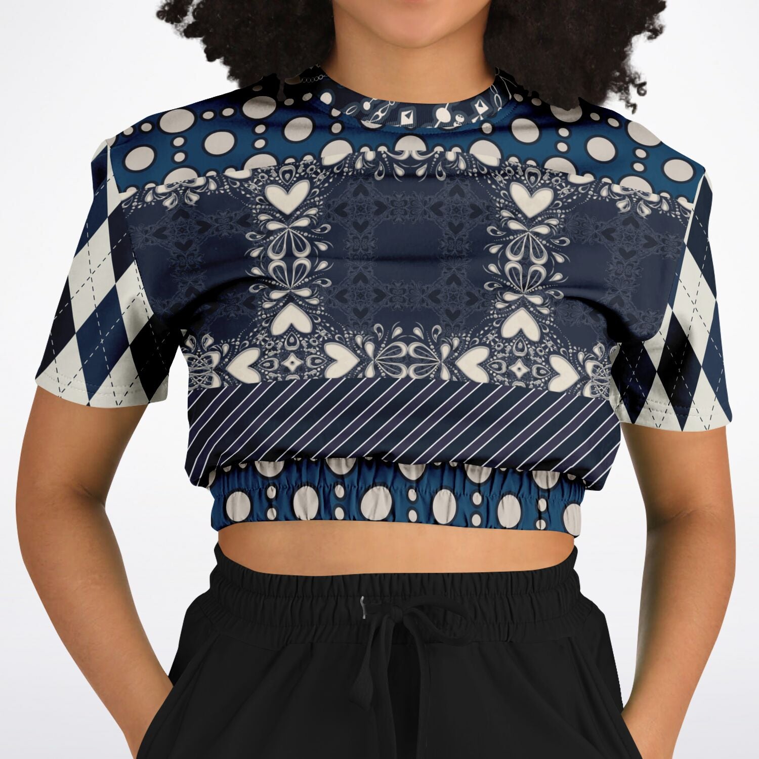 Waterloo Short Sleeve Cropped Eco-Poly Sweater