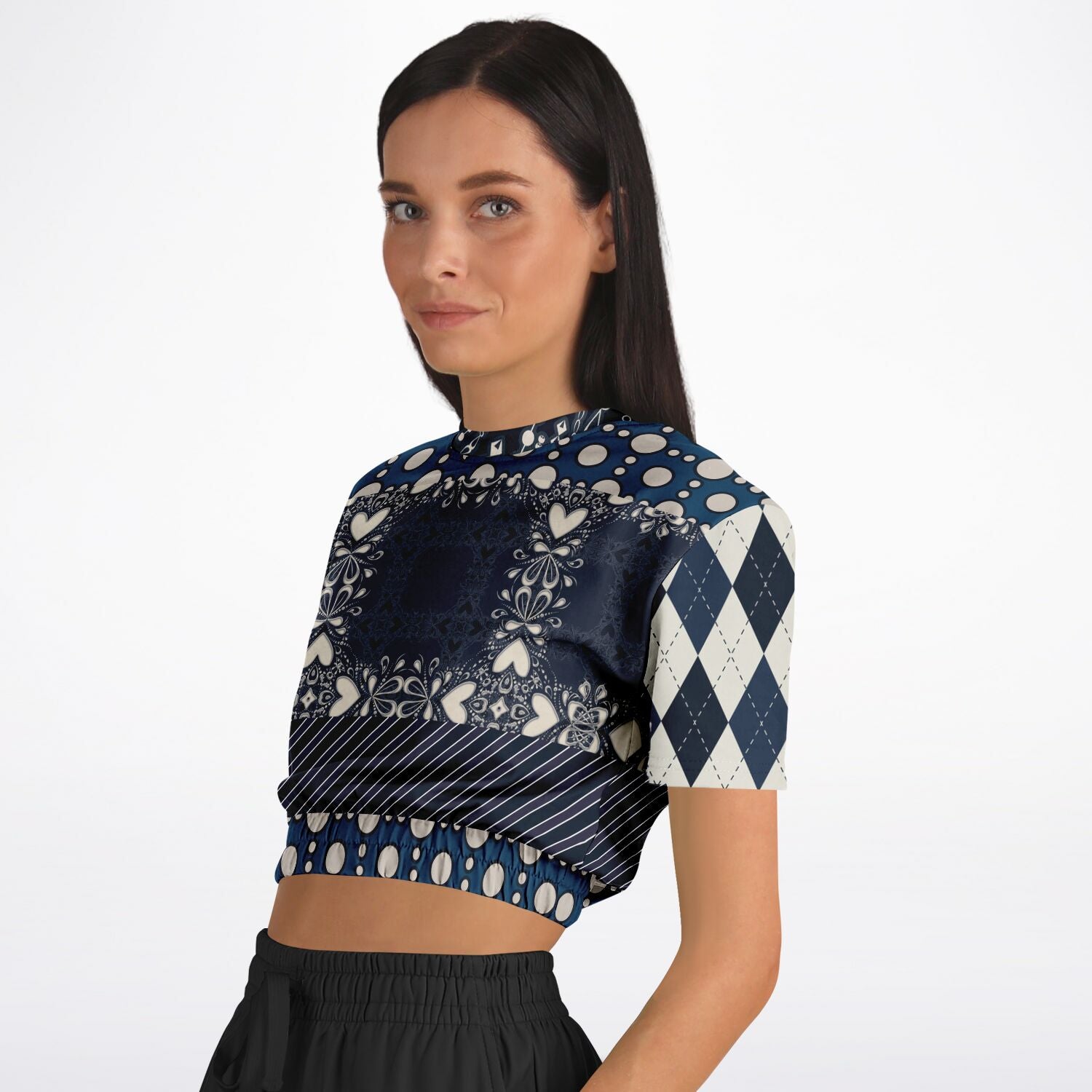 Waterloo Short Sleeve Cropped Eco-Poly Sweater