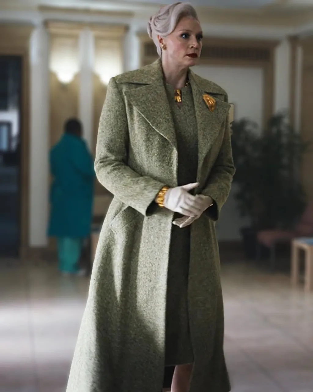 Wednesday 2022 Gwendoline Christie Trench Coat