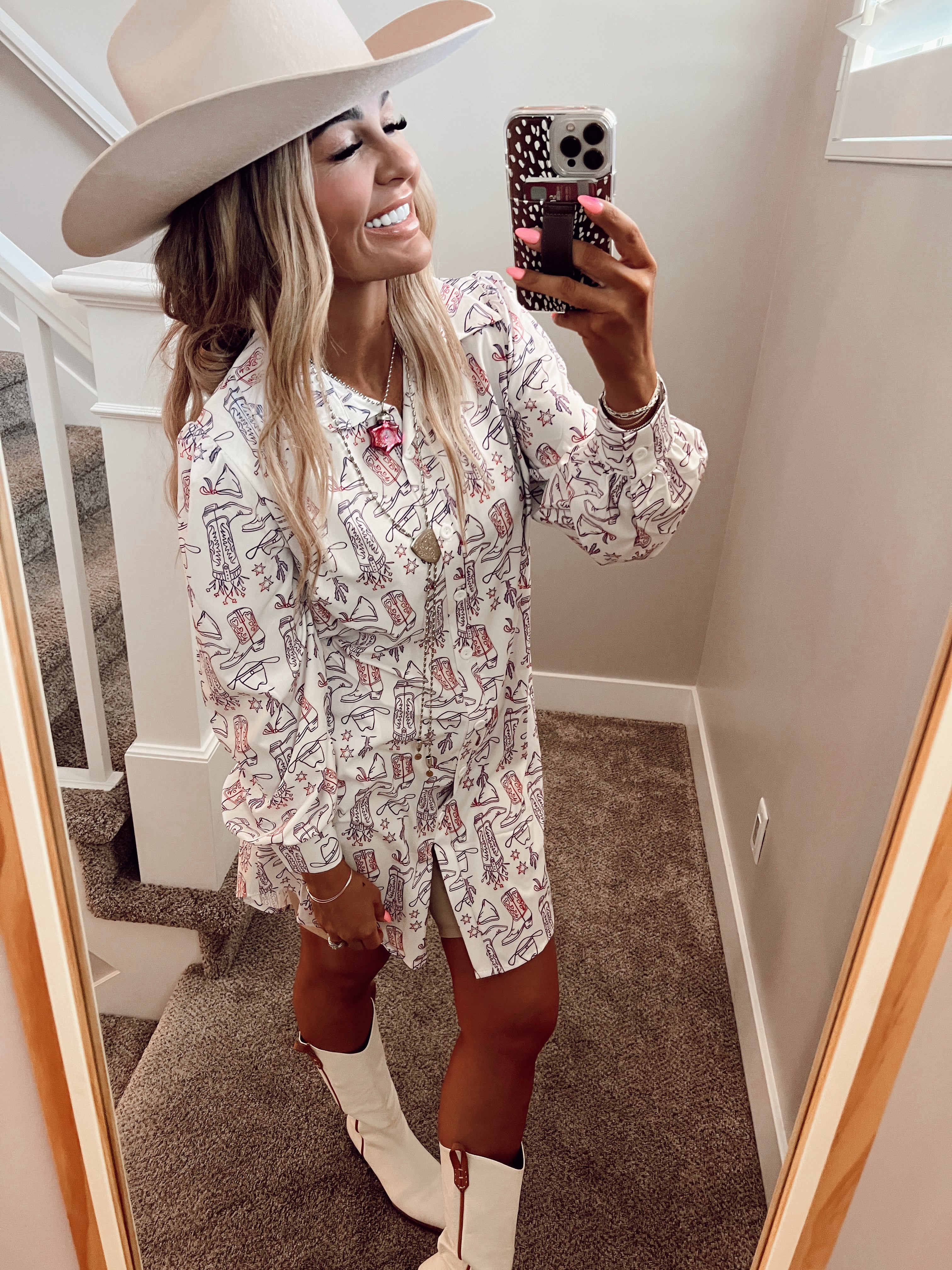 Western Vibe Shirt Dress