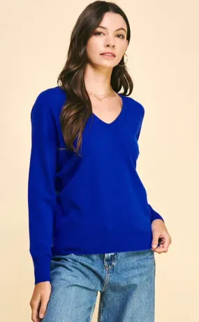 Wild Indigo V-Neck Sweater