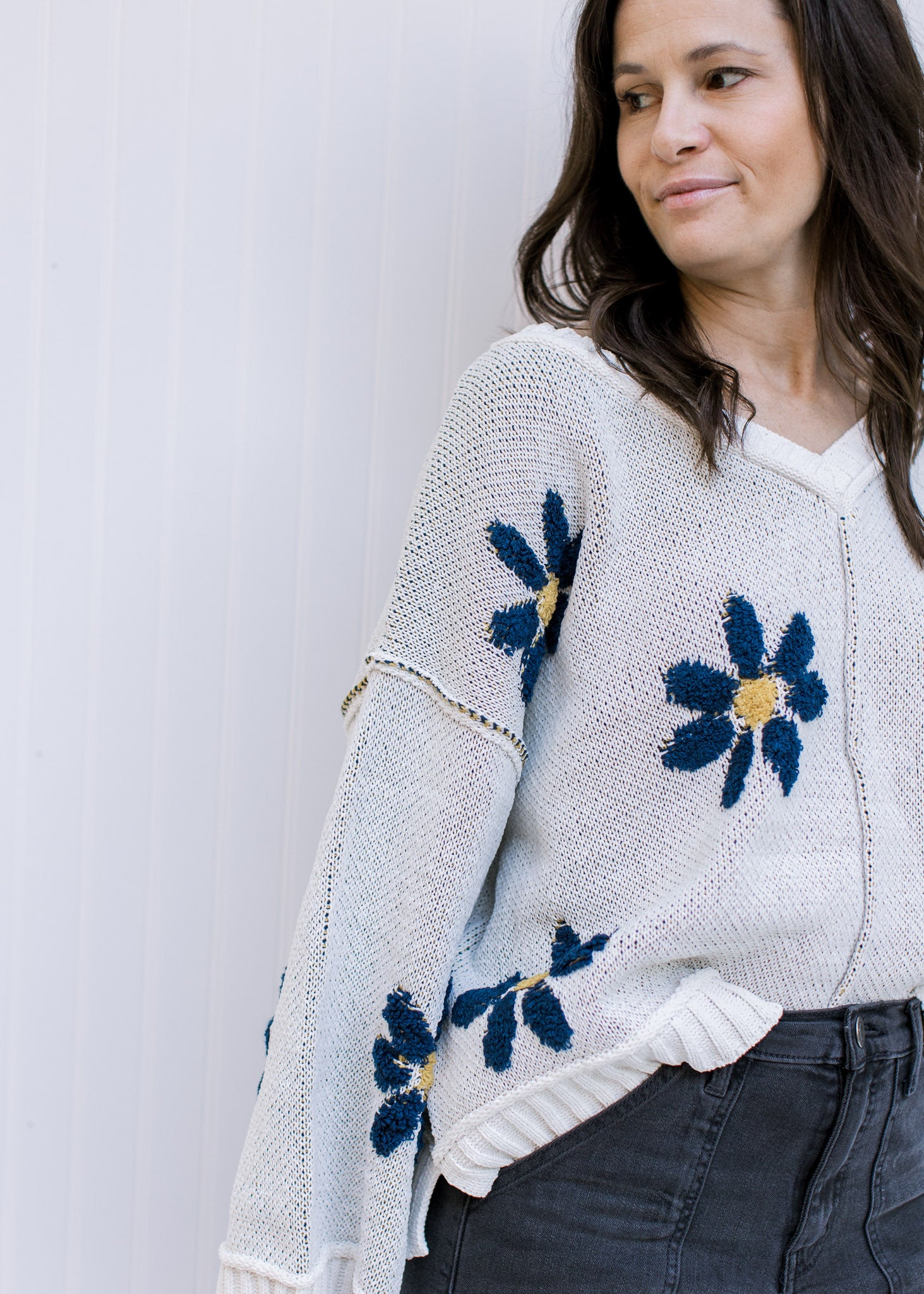 X Daisy Me Ivory Sweater