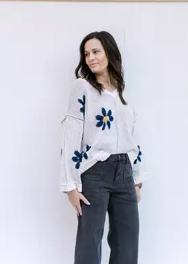 X Daisy Me Ivory Sweater