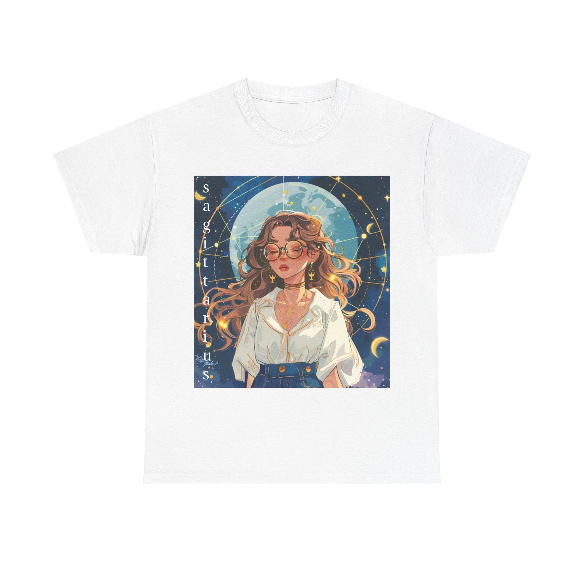 Zodiac Sagittarius Unisex Heavy Cotton Tee